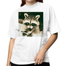 Retro Raccoon with Smartphone Women's T-shirt