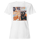 Hungry Raccoon Pizza Feast Women's T-shirt