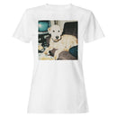 Retro Weird Dog Lounging Women's T-shirt