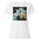 Cozy Cat Bubble Tea & Books Women's T-shirt