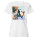 Yoga Raccoon Relaxation Ready Women's T-shirt