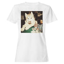 Husky Poker Night Funny Dog Women's T-shirt