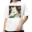 Husky Poker Night Funny Dog Women's T-shirt