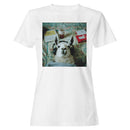 Cozy Llama with Headphones & Tea Women's T-shirt