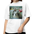 Cozy Llama with Headphones & Tea Women's T-shirt