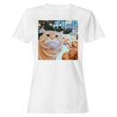 Cute Cat Selfie Seafood Feast Women's T-shirt