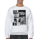 Urban Boston Cityscape Collage Men's Sweatshirt