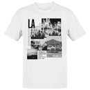 LA Cityscape Collage Art Men's T-shirt