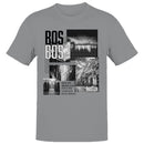 Urban Boston Cityscape Collage Men's T-shirt