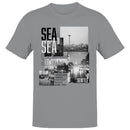 SEA Seattle Cityscape Collage Men's T-shirt