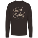 Texas Darling Retro Script Women's Long Sleeve Shirt