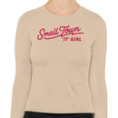 Small Town 'It' Girl Retro Women's Long Sleeve Shirt