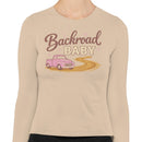 Backroad Baby Pink Vintage Women's Long Sleeve Shirt