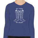 Cowboy Floral Boots Women's Long Sleeve Shirt