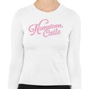 Hometown Cutie Pink Retro Women's Long Sleeve Shirt