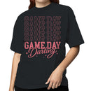 Game Day Pink Retro Script Women's T-shirt