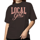 Local Girl Pink Typography Women's T-shirt