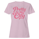 Pretty in My City Pink Retro Women's T-shirt