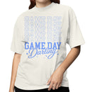 Game Day Blue Retro Script Women's T-shirt