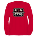 USA EST 1776 Vintage Patriotic Men's Sweatshirt