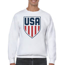 USA Shield Red Blue American Emblem Men's Sweatshirt