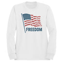 Distressed American Flag Freedom Men's Sweatshirt