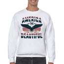 America The Beautiful Eagle Vintage Men's Sweatshirt