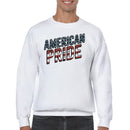 American Pride Distressed Flag Graphic Men's Sweatshirt