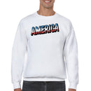 America Proud Distressed Men's Sweatshirt