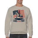 Land of the Free Cowboy Patriotic Men's Sweatshirt