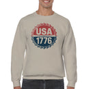 USA Since 1776 Vintage Patriotic Men's Sweatshirt