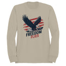 Freedom Flies Patriotic Bald Eagle Art Men's Sweatshirt