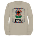 Patriotic Sunflower 1776 Floral Art Men's Sweatshirt