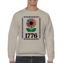 Patriotic Sunflower 1776 Floral Art Men's Sweatshirt