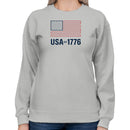 USA Est 1776 American Flag Women's Sweatshirt