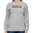 FREEDOM Vintage Retro Rainbow Women's Sweatshirt