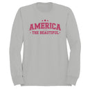 America The Beautiful Patriotic Stars Women's Sweatshirt