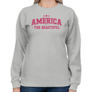 America The Beautiful Patriotic Stars Women's Sweatshirt
