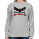 America Bald Eagle Patriotic Art Women's Sweatshirt