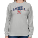 America 76 Patriotic Stars Retro Women's Sweatshirt