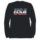 USA Racing Flag Patriotic Women's Sweatshirt