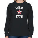 USA 1776 Patriotic Star Women's Sweatshirt
