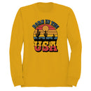 Born in the USA Retro Desert Sunset Men's Sweatshirt