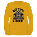 Red White & Blue Patriotic Porch Men's Sweatshirt