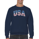 USA Patriotic Stars and Stripes Men's Sweatshirt