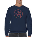 USA EST 1776 Patriotic Vintage Men's Sweatshirt