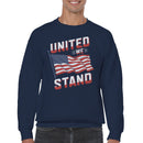 United We Stand American Flag Art Men's Sweatshirt