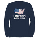 United We Stand American Flag Map Men's Sweatshirt