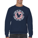 Land of the Free Brave Eagle Men's Sweatshirt