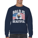 Bald Is Beautiful American Eagle Pride Men's Sweatshirt